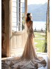 Beaded Ivory Embroidered Lace Tulle Fantastic Wedding Dress